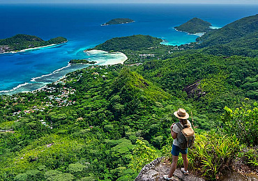 Eiland hoppen op de Seychellen